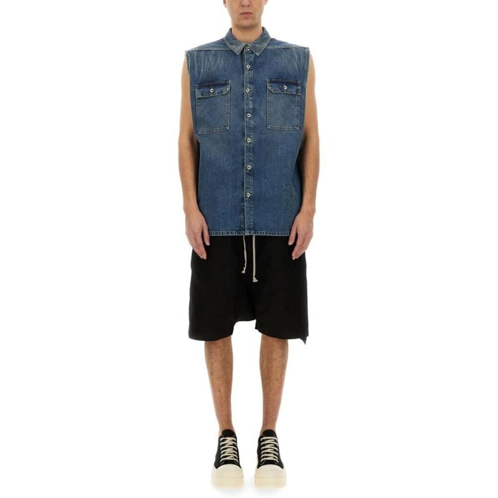 DRKSHDW Men's Sleeveless Denim Shirt Men DENIM Shirts